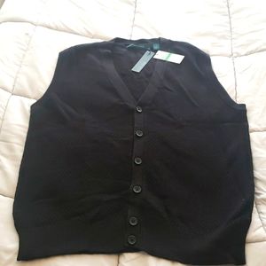 NWT black ladies Lg vest